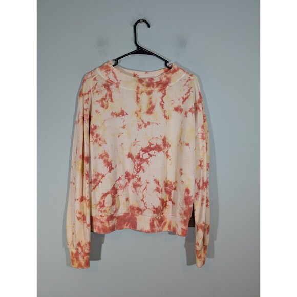 Pilcro and the Letterpress Elayna Tie dye Orange Pullover Sz M Boho Streetwear - Picture 1 of 7